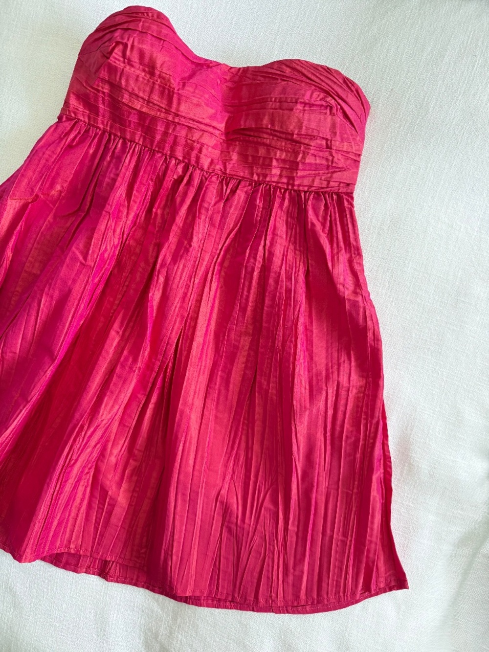 Calypso St. Barth Strapless Pink Silk Mini Dress - Women 2